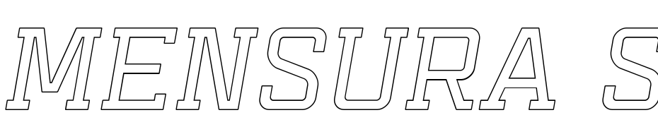 Mensura Slab Titling 2 Italic Font Download Free